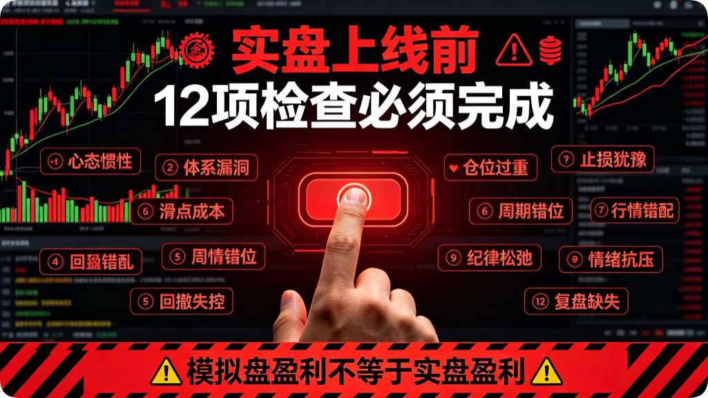 从模拟盘到实盘:上线前必须完成的 12 项检查